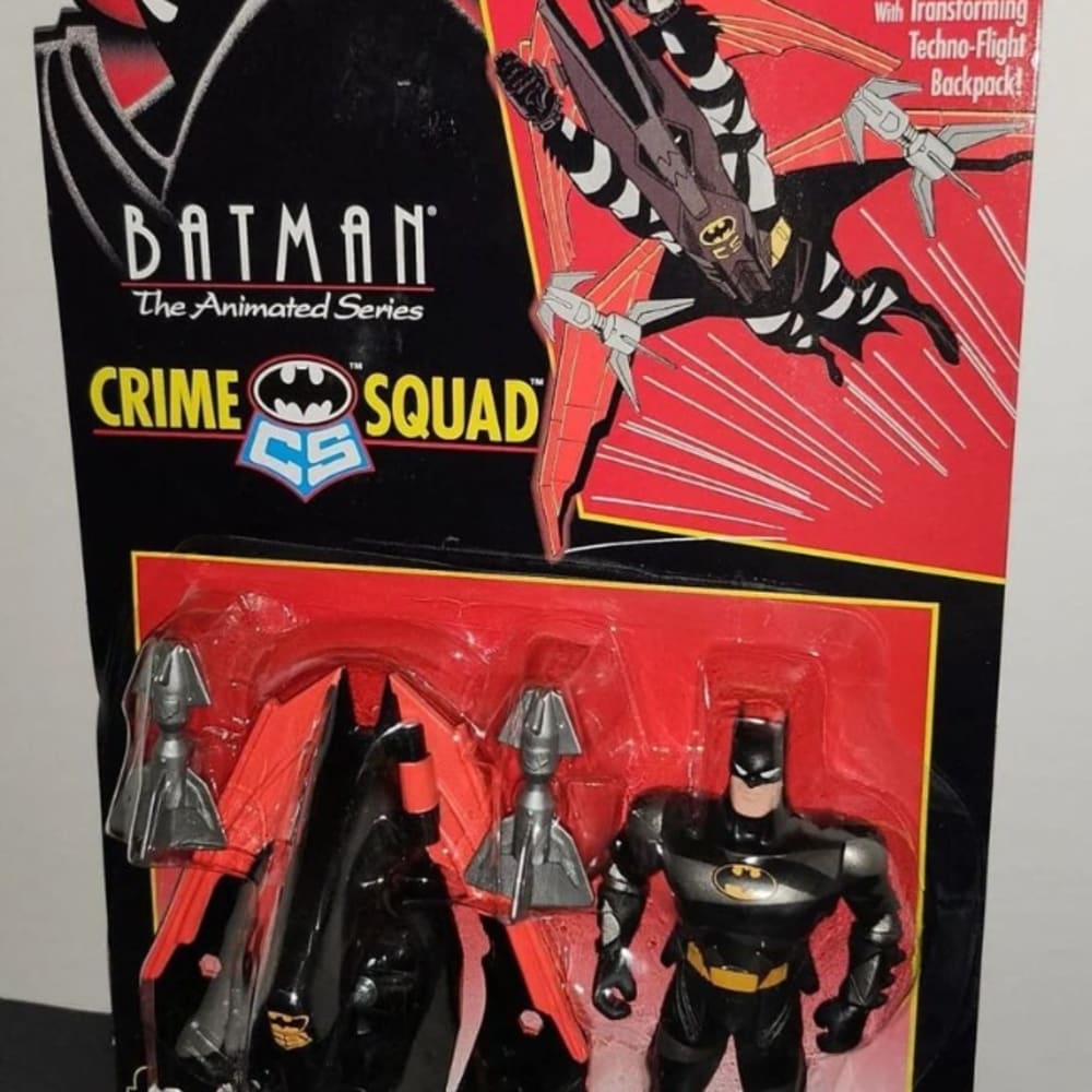 1995 Kenner Batman Animated Series Stealthwing Batman Action Figure New Sealed Package Crime Squad